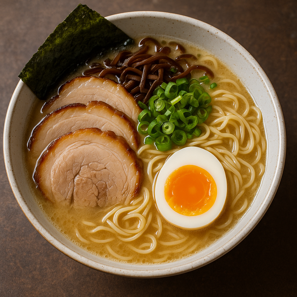 Authentic Tonkotsu Ramen (豚骨ラーメン) | ChefAI